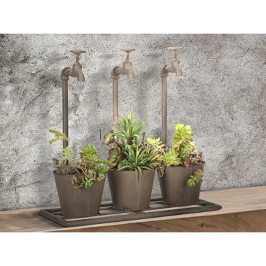 VASETTO INDUSTRY TRIPLE 49X19X48 cm